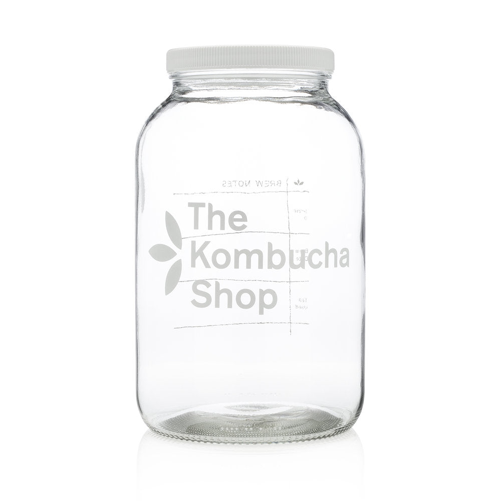 1 Gallon Glass Kombucha Jar with Lid - Bucha Brewers