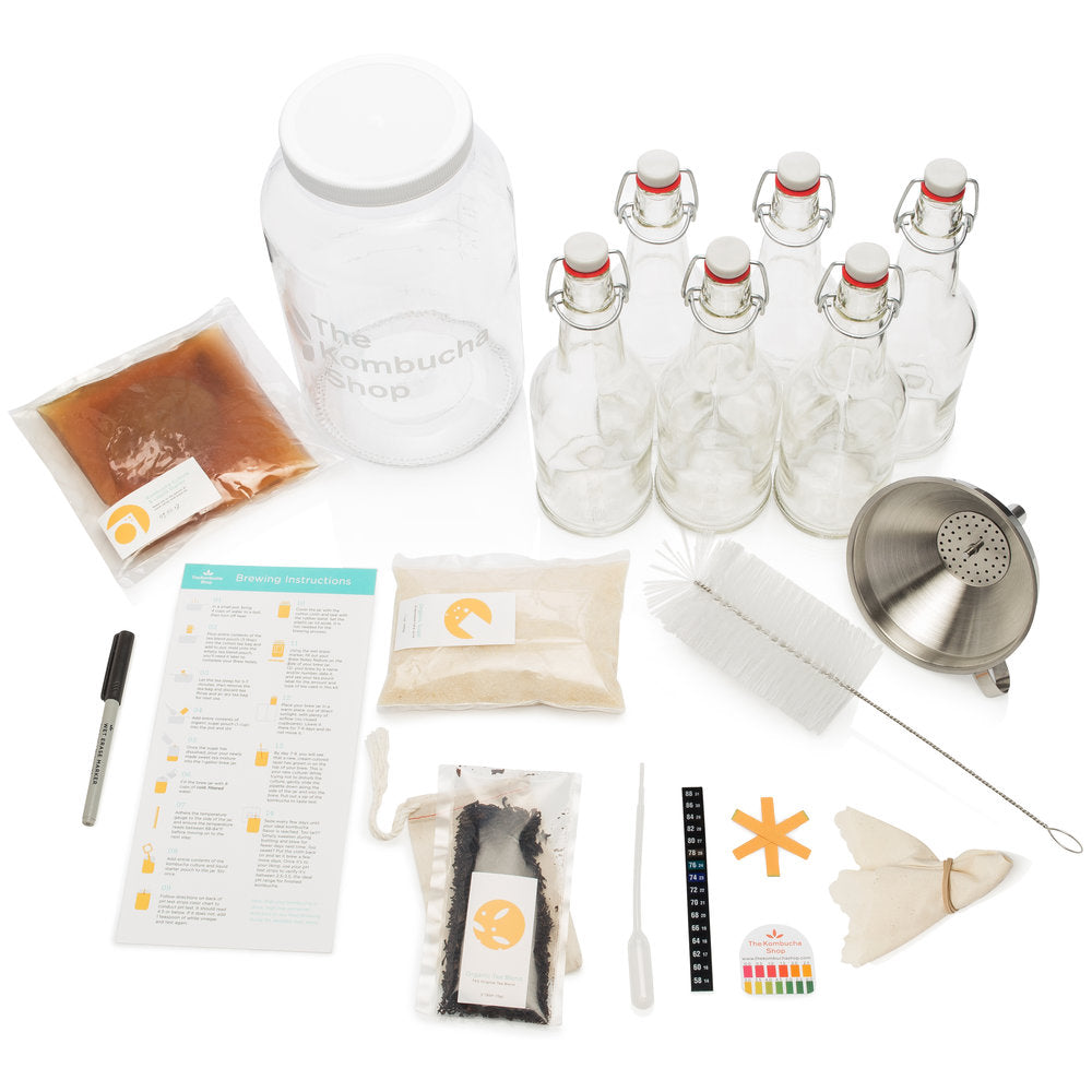 Boo Cha Deluxe Kombucha Brewing Kit
